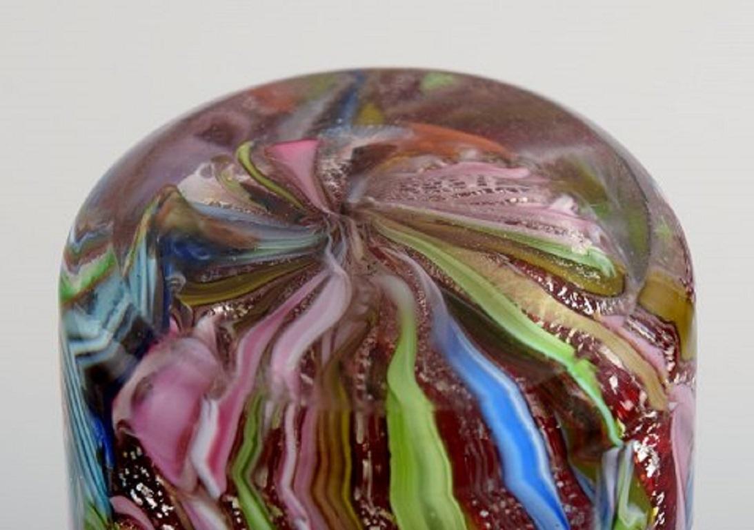 Murano Vase in Polychrome Mouth-Blown Art Glass, Italian Design, 1960s-19670s 2