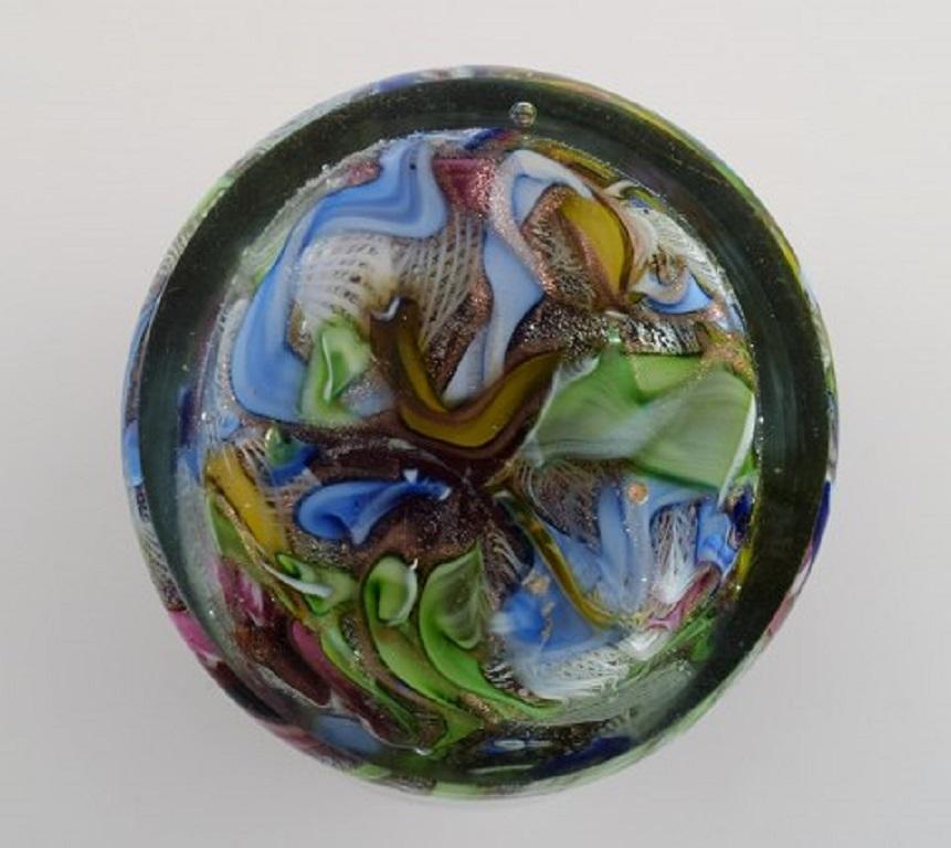 Murano Vase in Polychrome Mouth-Blown Art Glass, Italian Design, 1960s-1970s 4