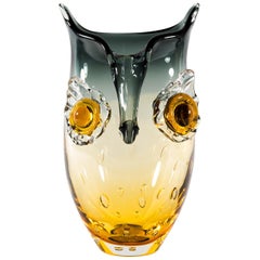 Murano-Vase in Form einer Eule:: Italien:: um 1960