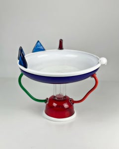 Murano Vase Mod. "Sol" von Ettore Sottsass für Memphis Milano um ca 1982