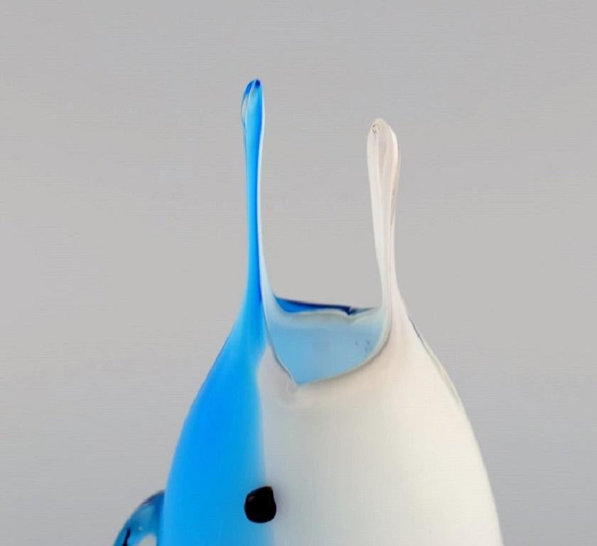 Mid-20th Century Murano Vase / Sculpture in Mouth-Blown Art Glass, Fish, Italian Design, 1960s For Sale