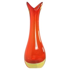 Murano Vase mit breitem Hals aus den 1960er Jahren, Italien