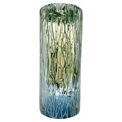 Murano-Vase, handgefertigt mit ge Meltierten Fäden, 1960er Jahre