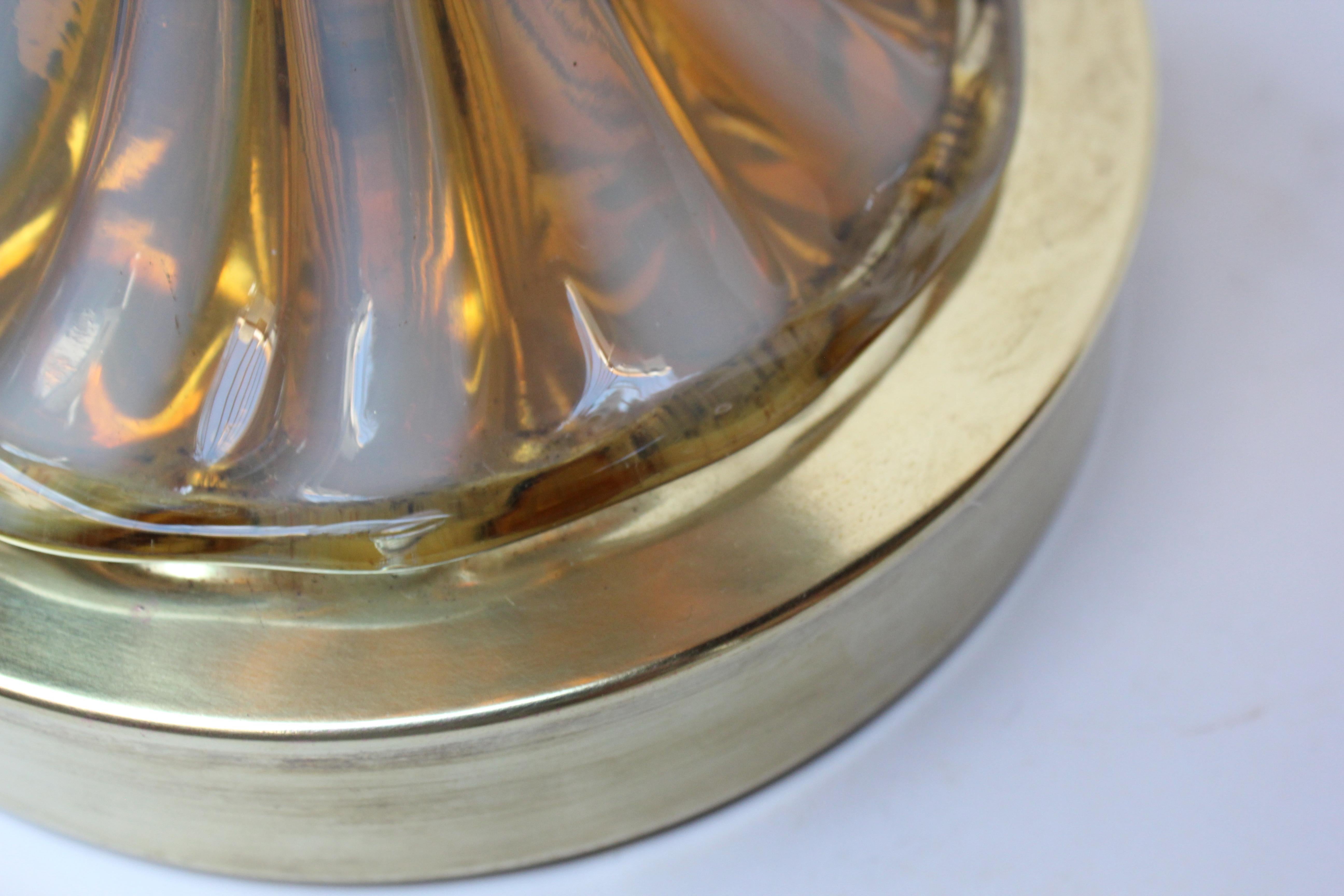 Murano Venetian Baluster Blown Translucent Glass Table Lamp For Sale 8