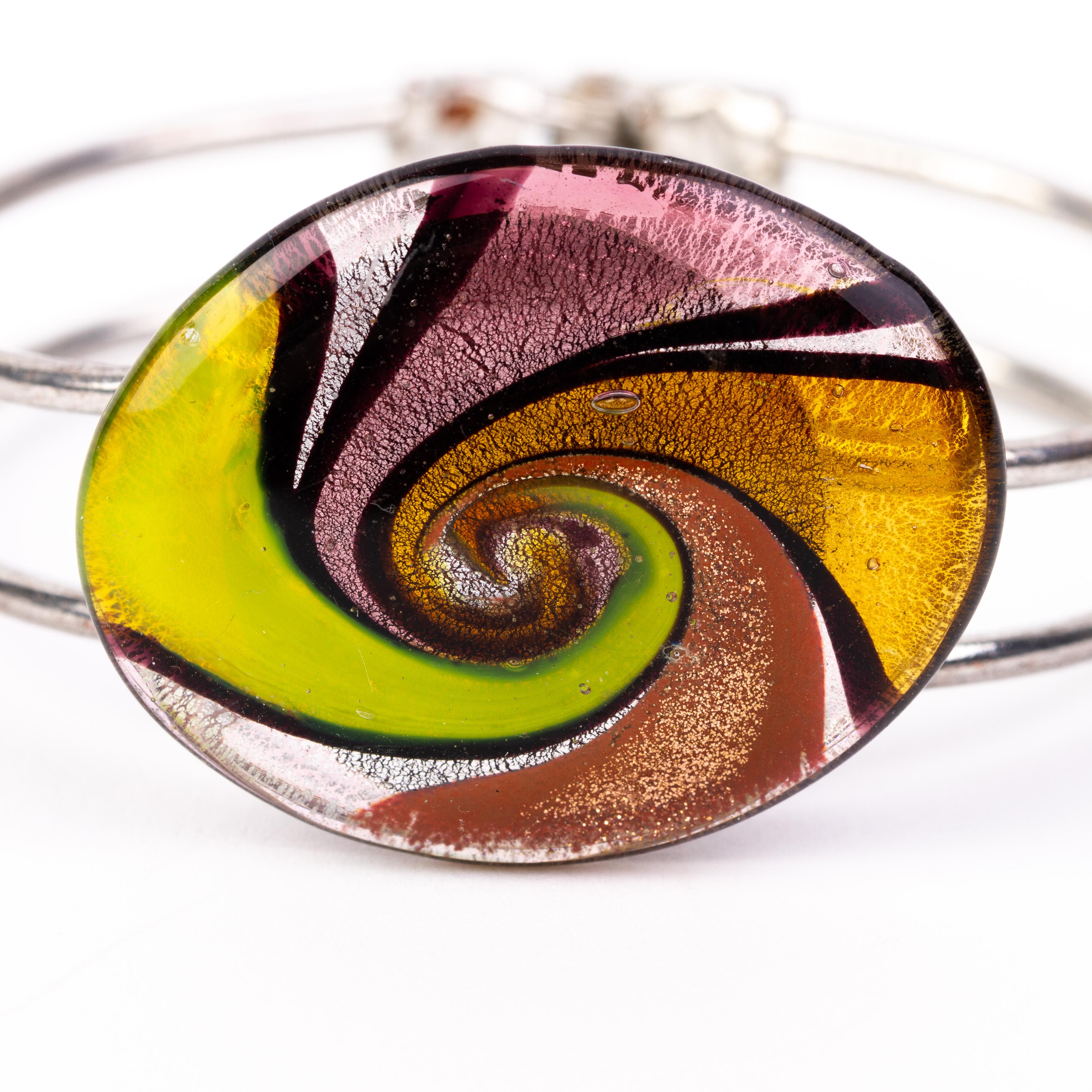 Murano Venetian Glass Designer Bracelet  For Sale 1
