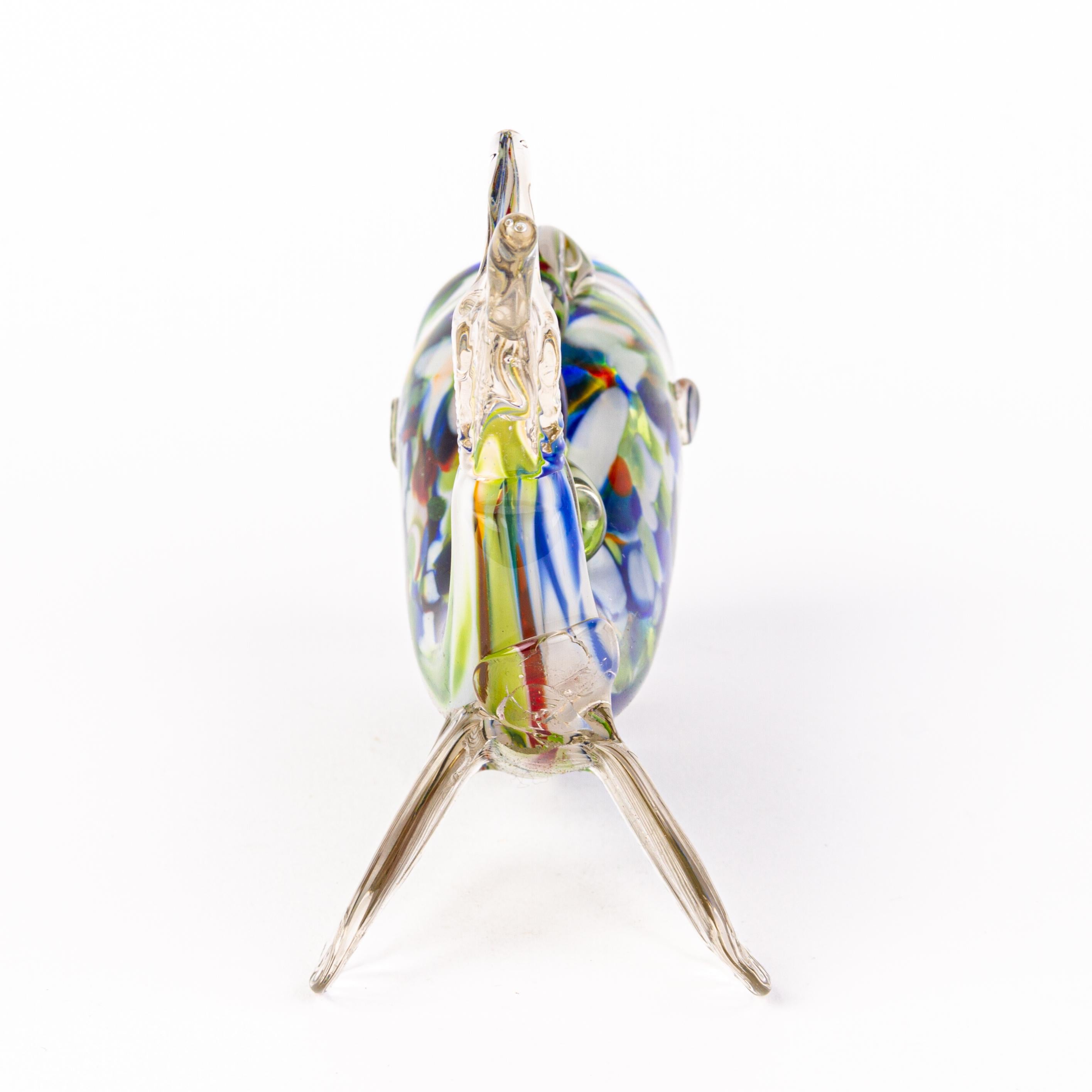 20th Century Murano Venetian Glass Designer Fish Sculpture 