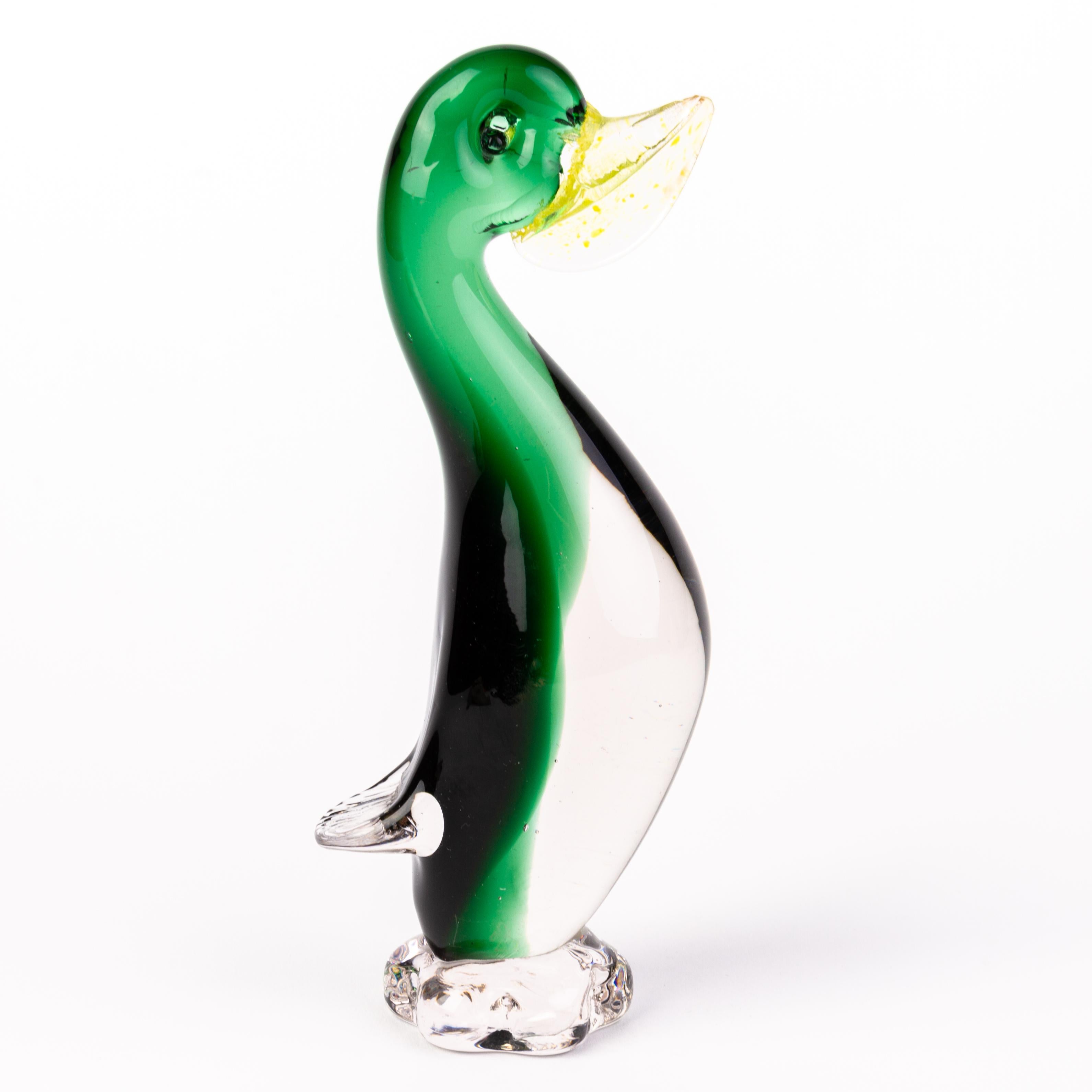 Murano Venetian Glass Designer Penguin Sculpture  In Good Condition In Nottingham, GB