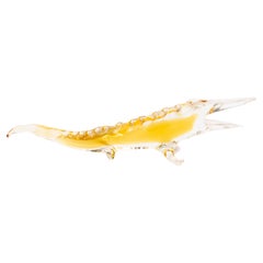 Murano Venetian Glass Designer Sculpture Alligator