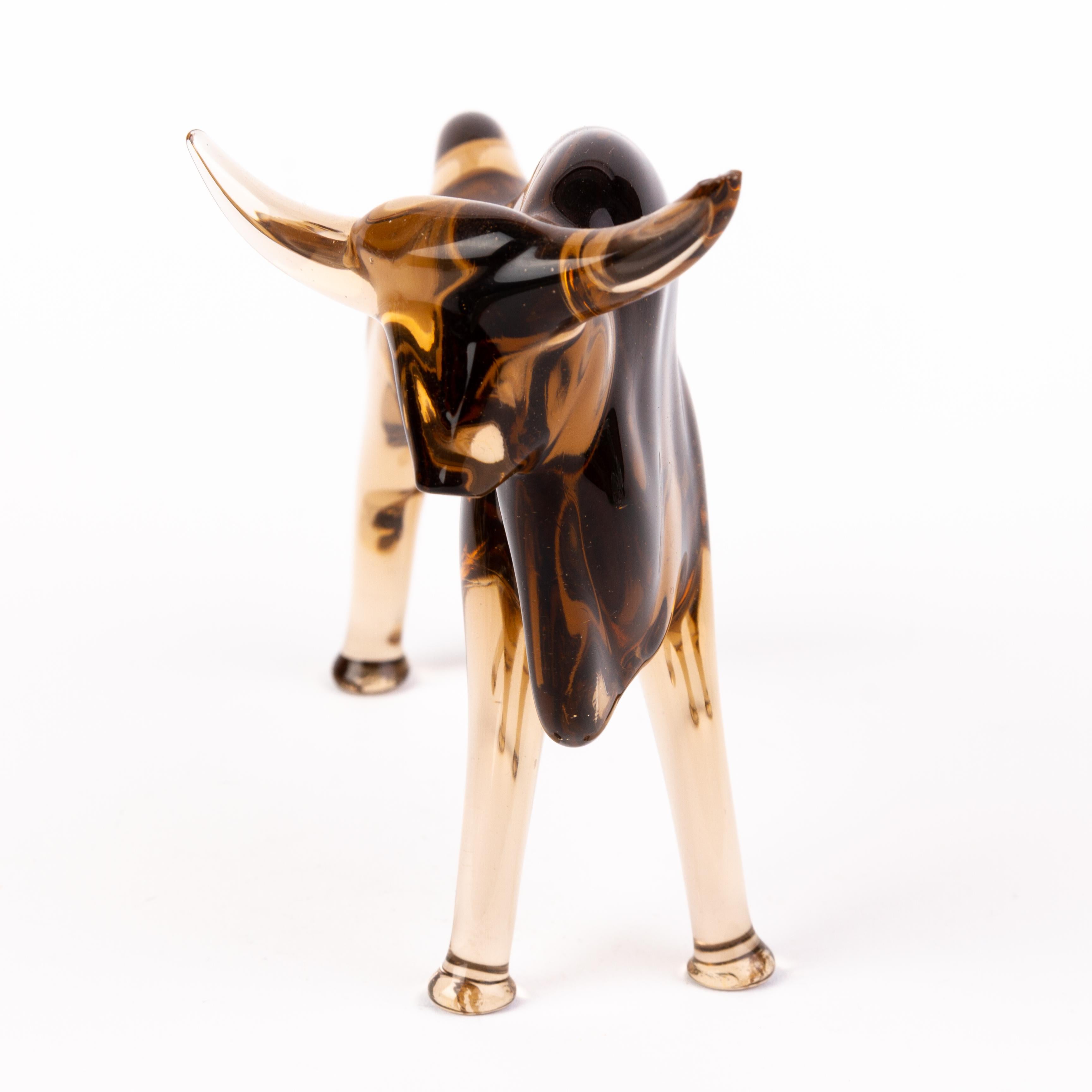 Murano Venetian Glass Designer Sculpture Bull
Good condition
Free international shipping.