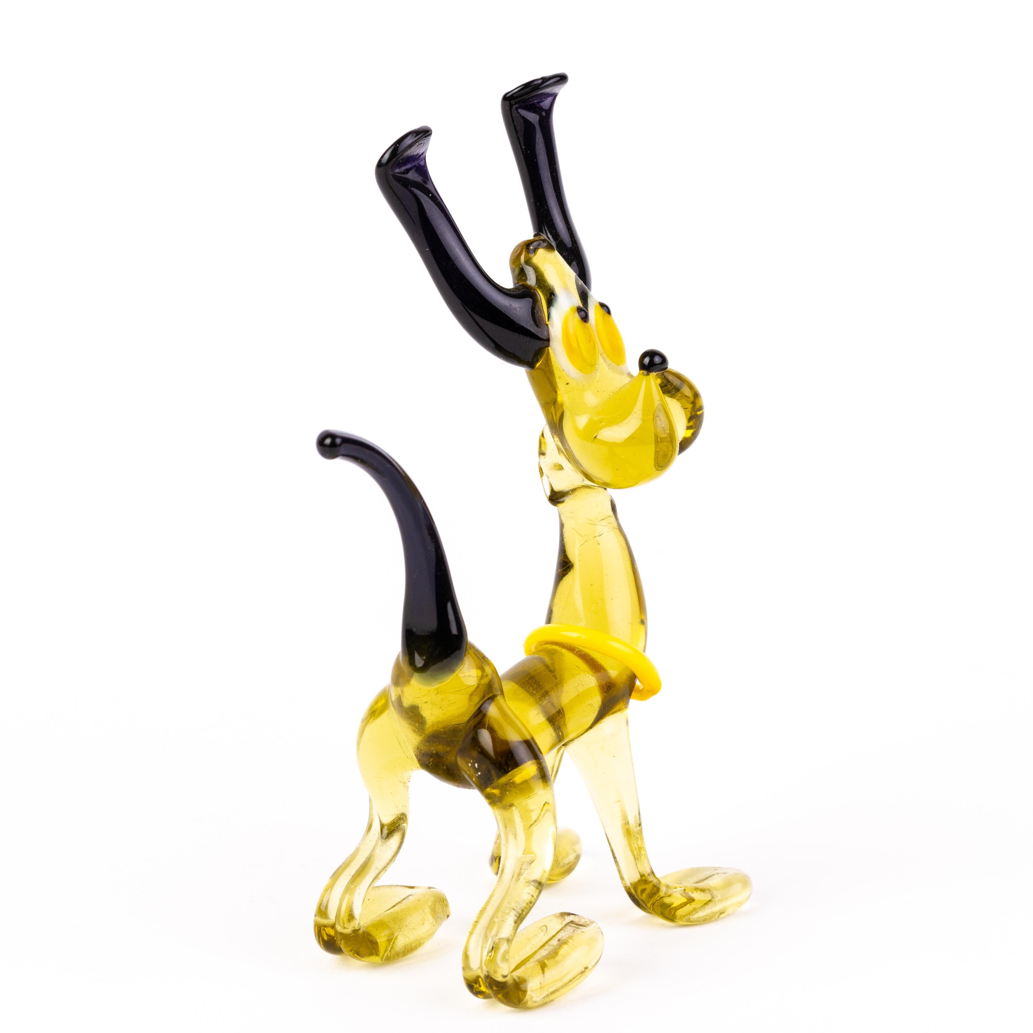 20th Century Murano Venetian Glass Designer Sculpture Dog