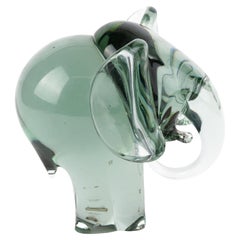 Murano Venetian Glass Designer Sculpture Elephant