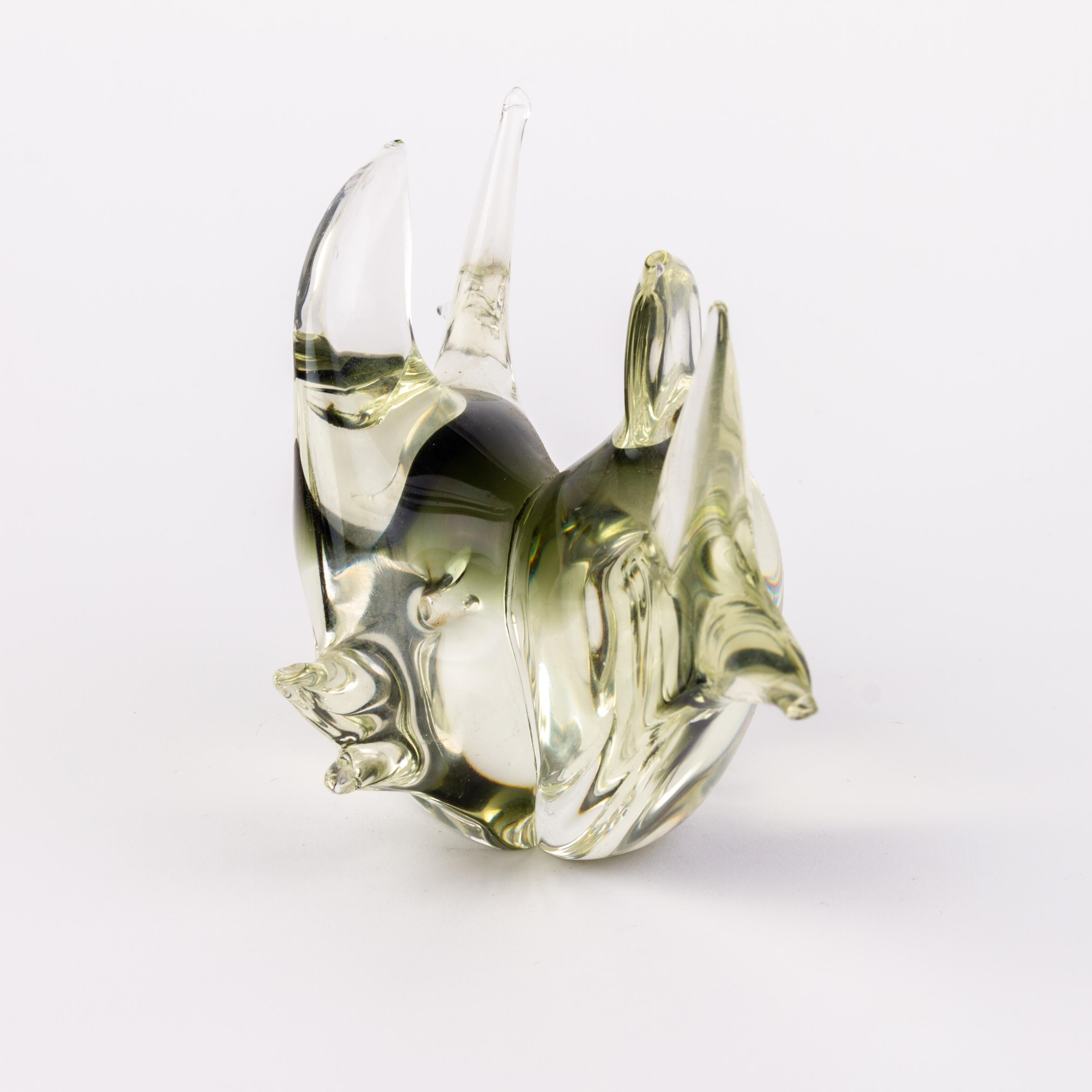 20th Century Murano Venetian Glass Designer Sculpture Fish 