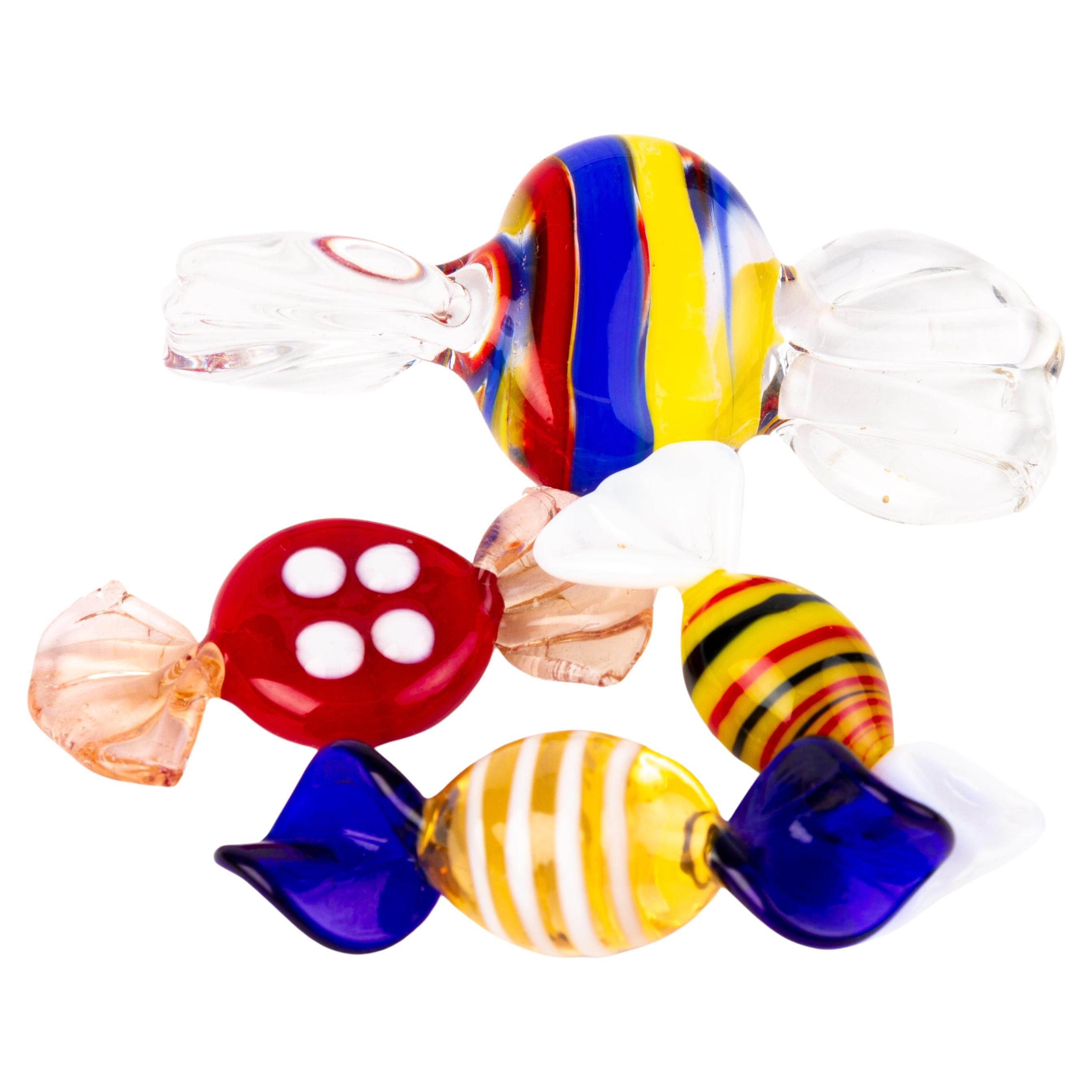 Murano Venetian Glass Designer Sculpture Sweets Bomboniere For Sale