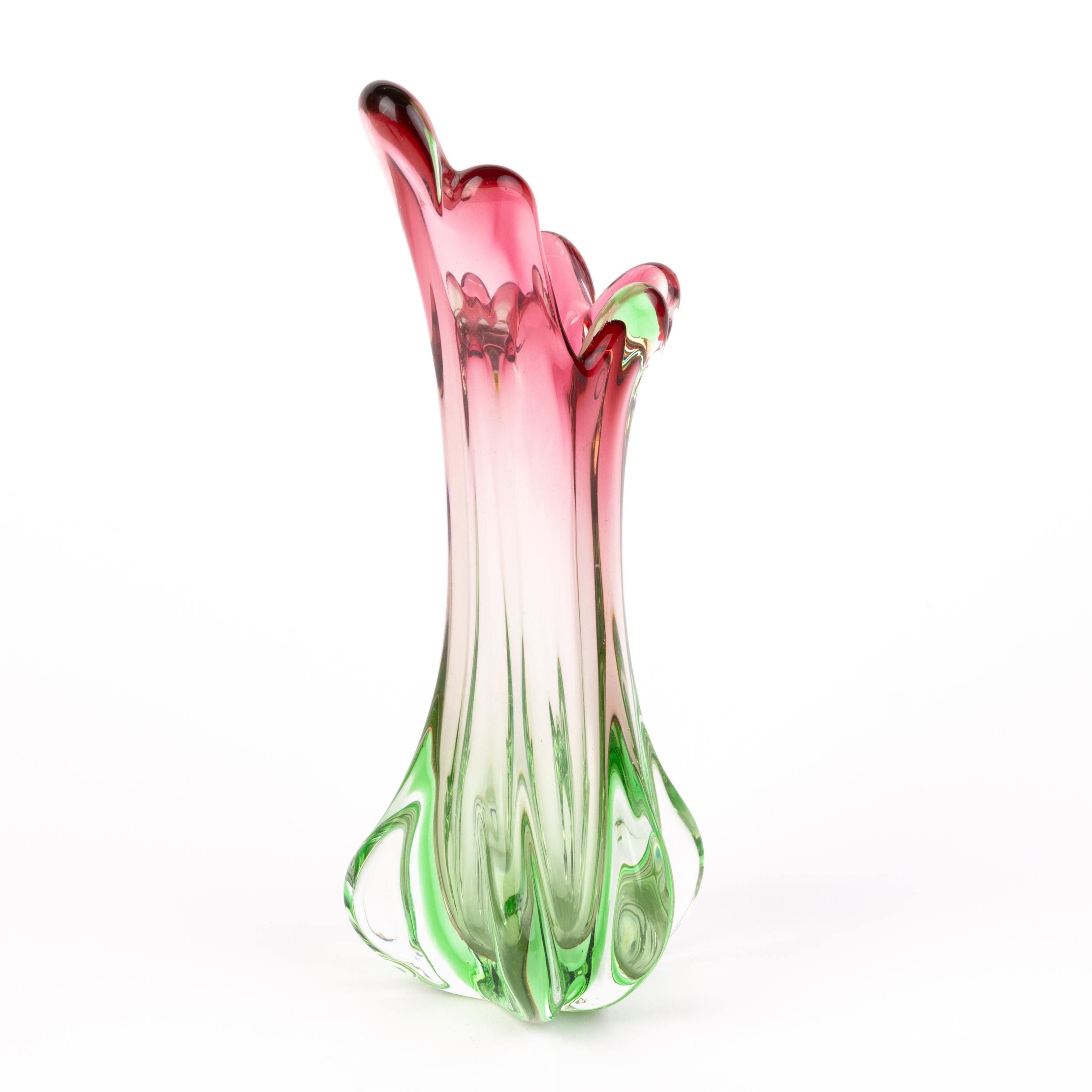 20th Century Murano Venetian Glass Designer Vase