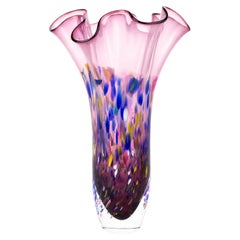 Vintage Murano Venetian Glass Designer Vase 