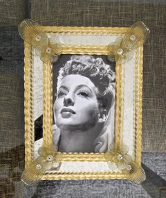 Murano Venetian Glass Gold Wall Picture Frame