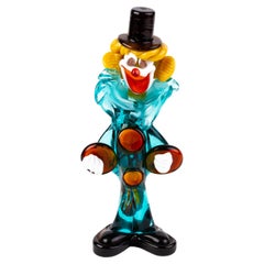 Vintage Murano Venetian Glass Sculpture Designer Clown