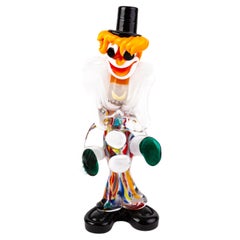 Vintage Murano Venetian Glass Sculpture Designer Clown