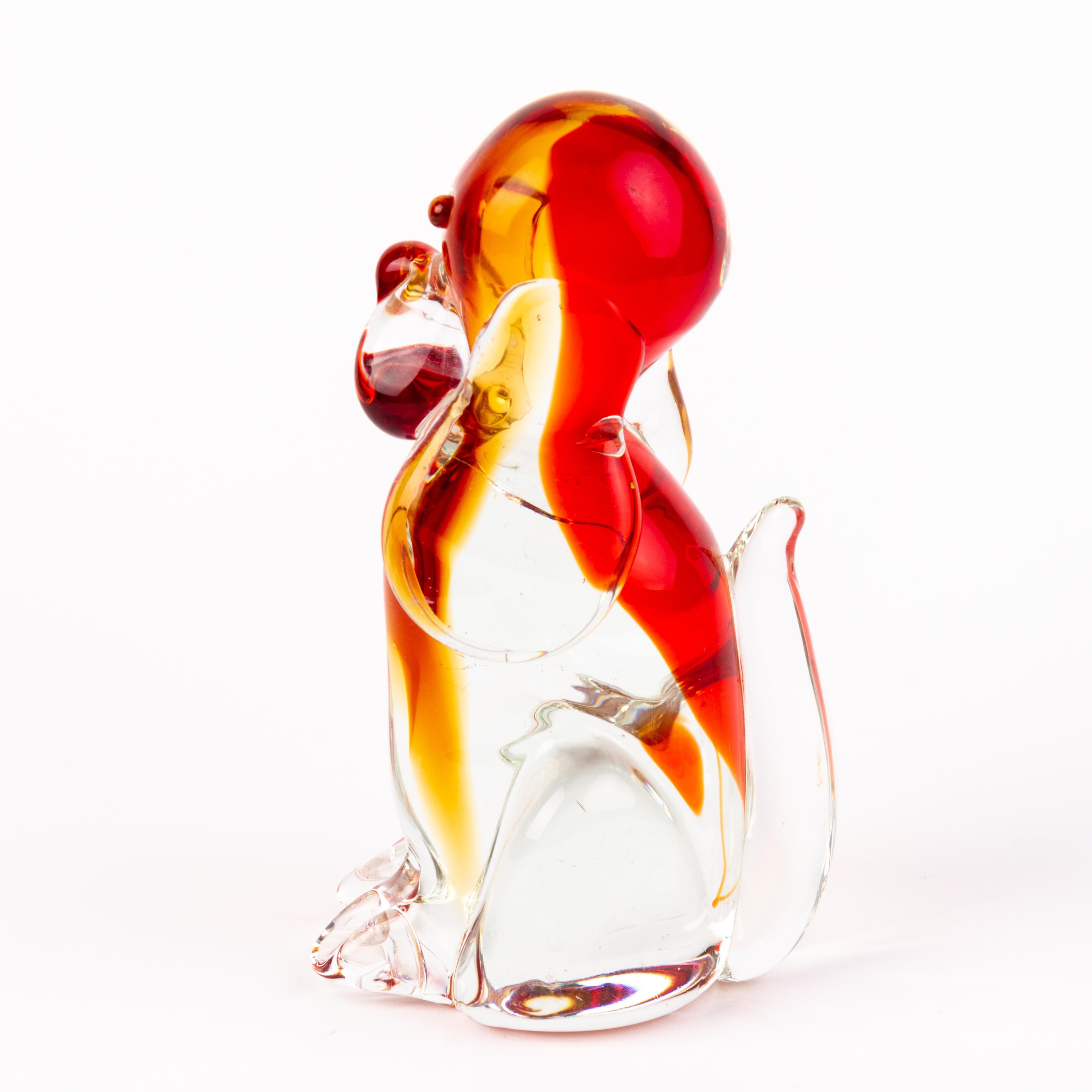 20th Century Murano Venetian Glass Sculpture Dog