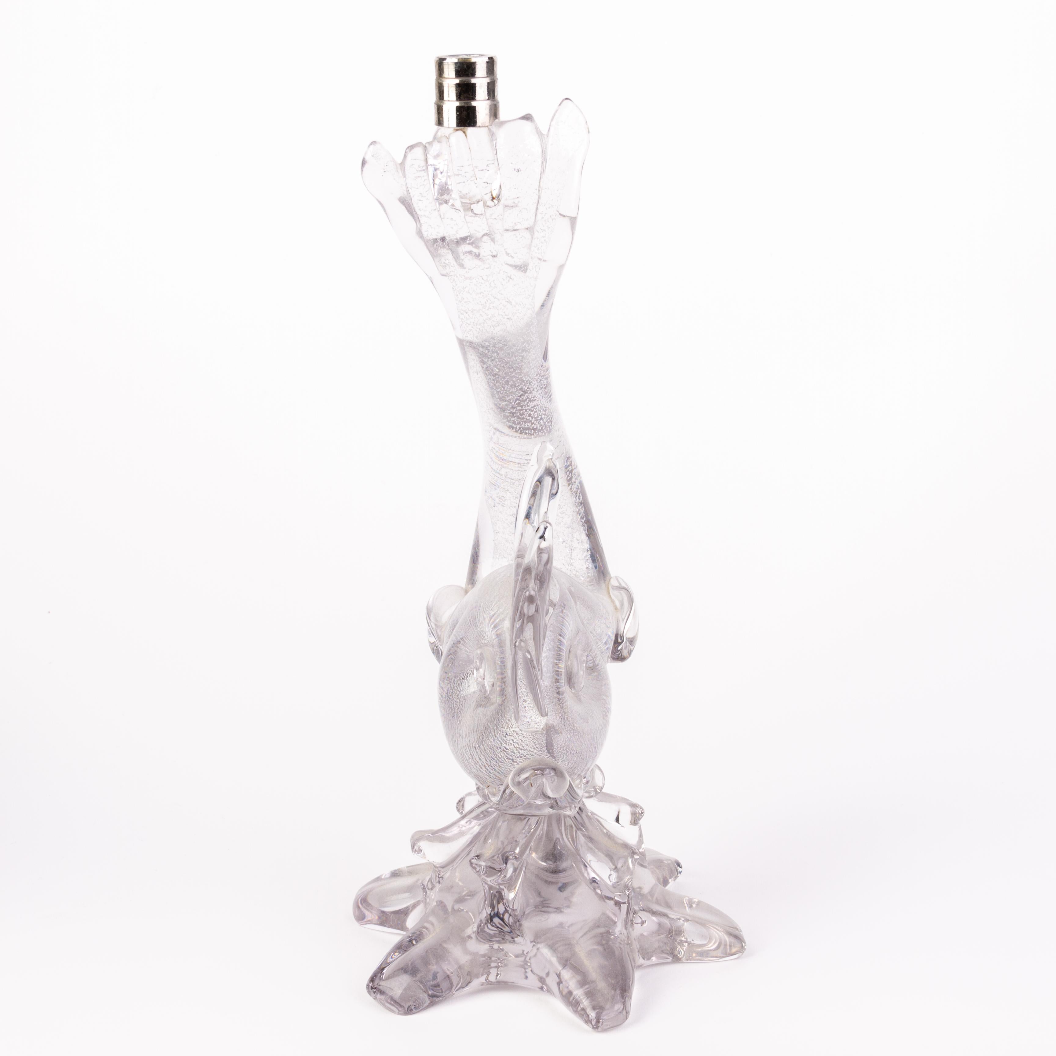 Murano Venetian Glass Sculpture Fish Lamp Base
Good condition
Free international shipping.