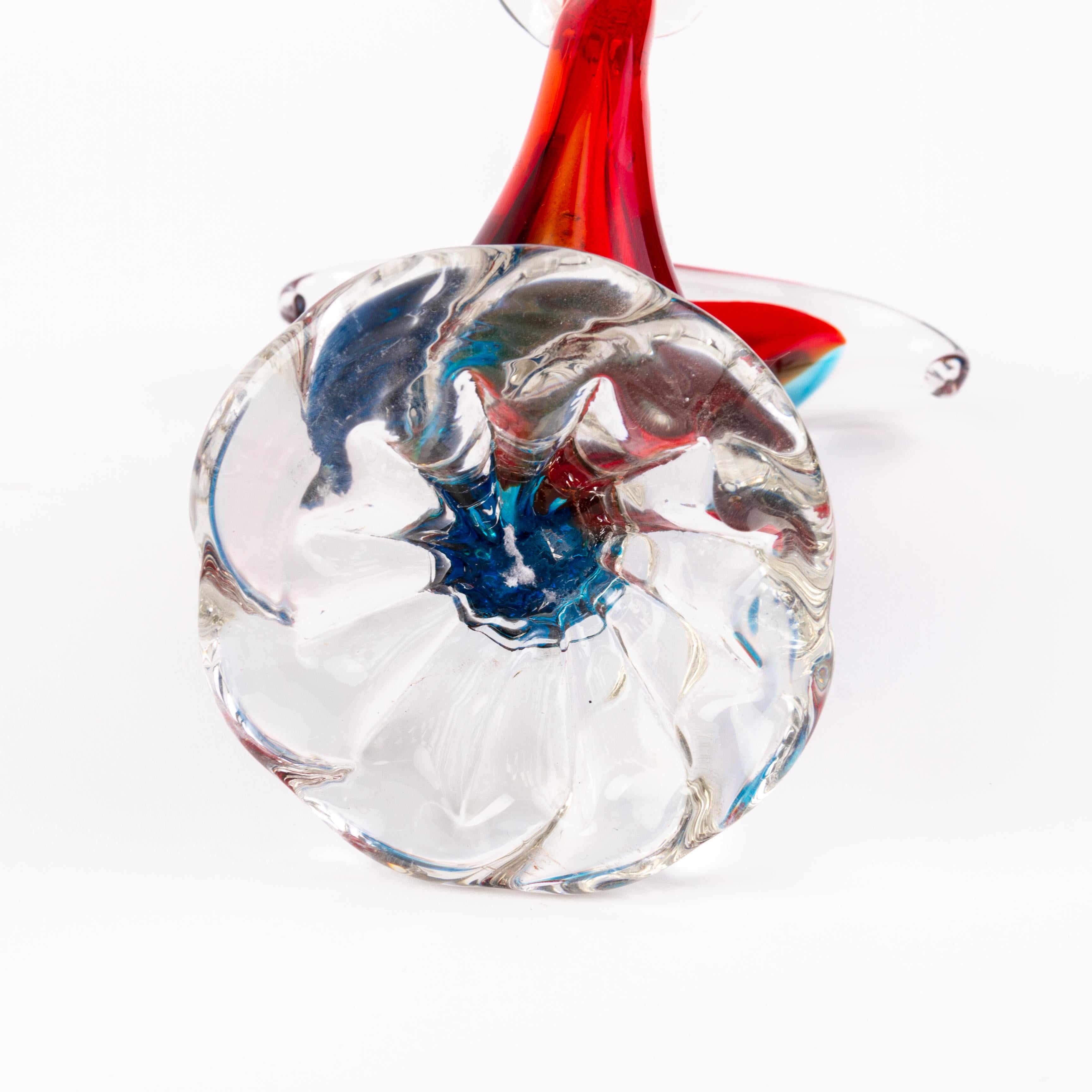 Murano Venetian Glass Sculpture Pheasant For Sale 1