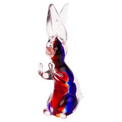 Murano Venetian Glass Sculpture Rabbit