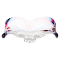 Murano Glass Sommerso Bols de centre de table en verre vénitien 