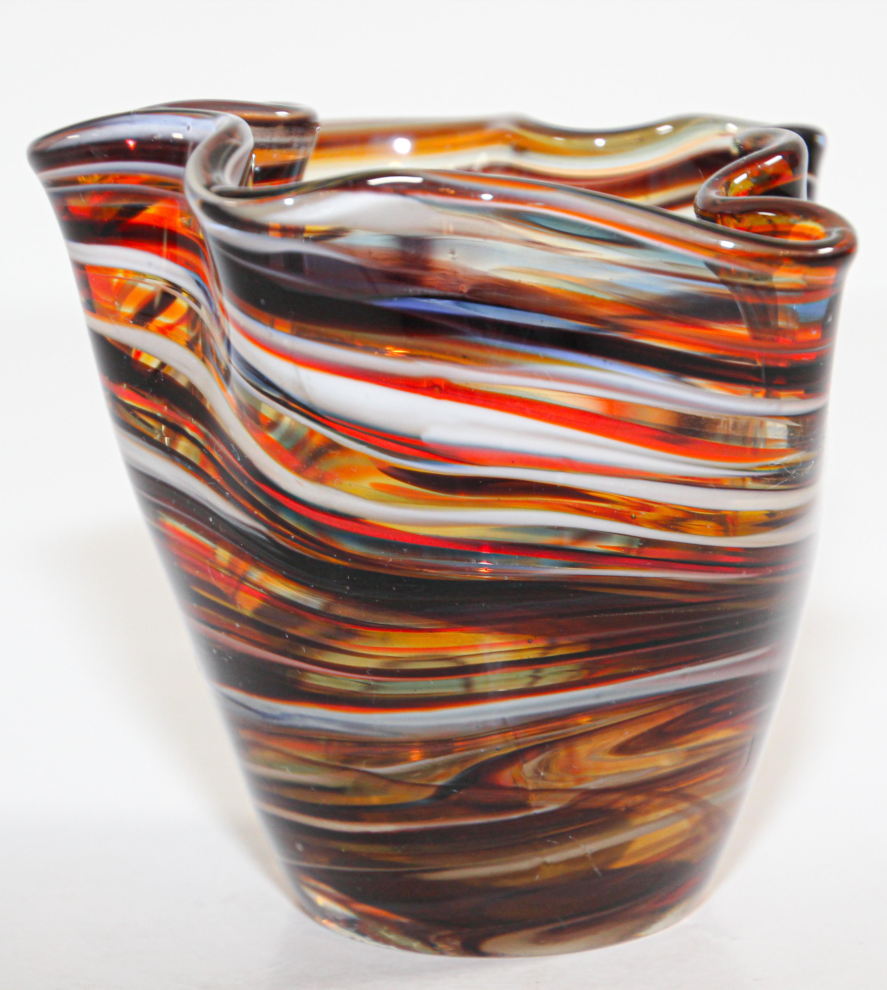 pulled glass vase