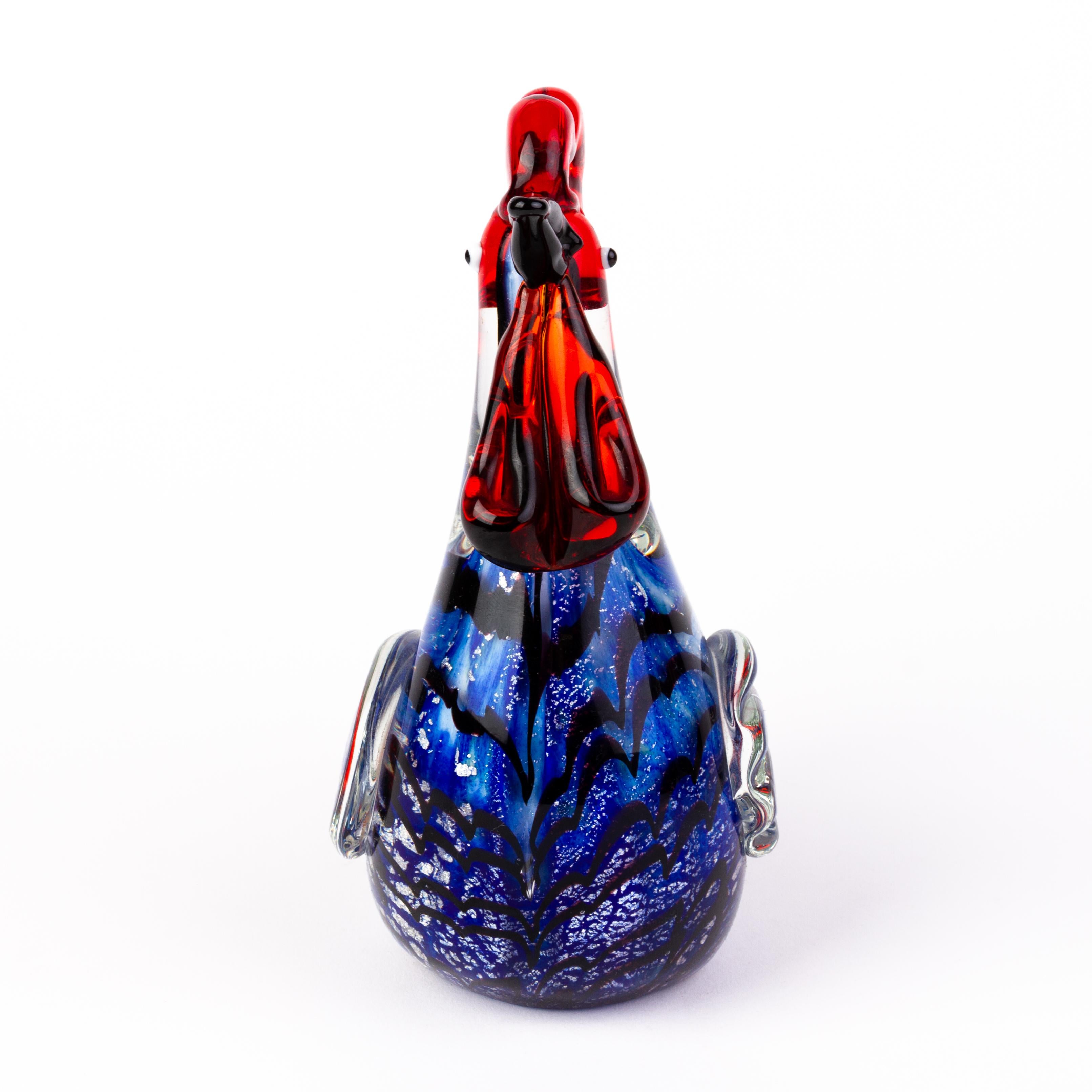 Murano Venetian Glass Designer Rooster Sculpture 

Free international shipping

