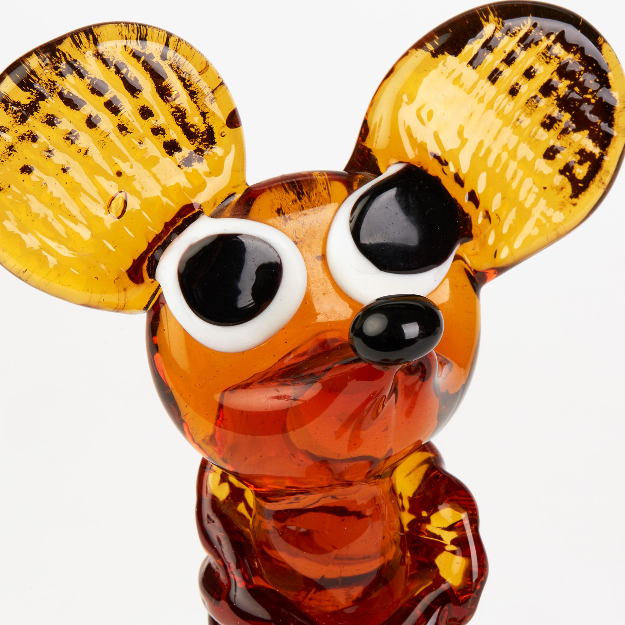 murano glass mouse