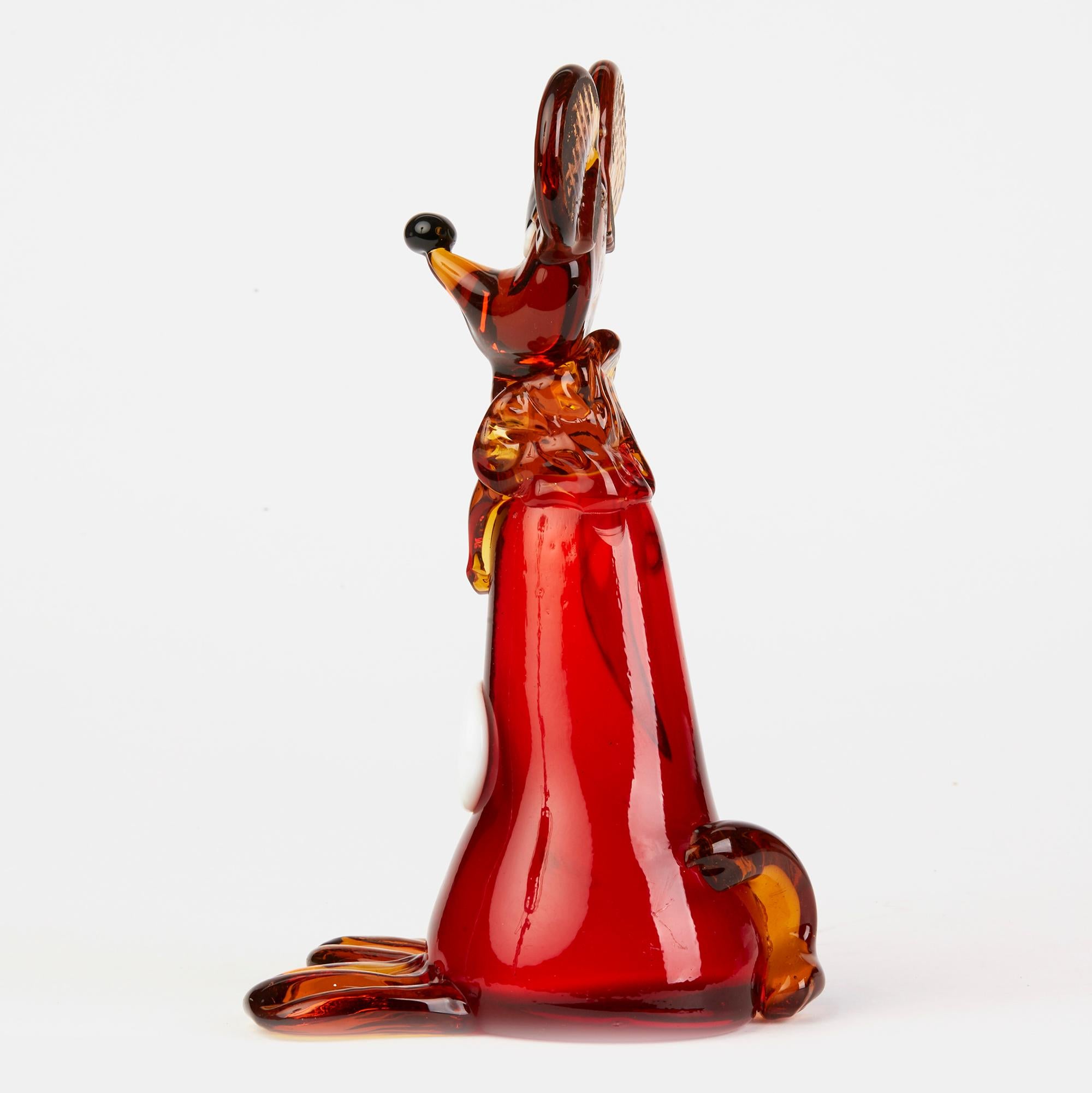 Mid-Century Modern Murano Venetian Vintage Glass Mouse Figure, 1950s-1960s For Sale
