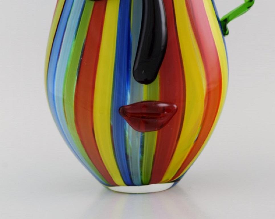 Modern Murano, Venice, Large Picasso Vase in Mouth Blown Art Glass, 1980s