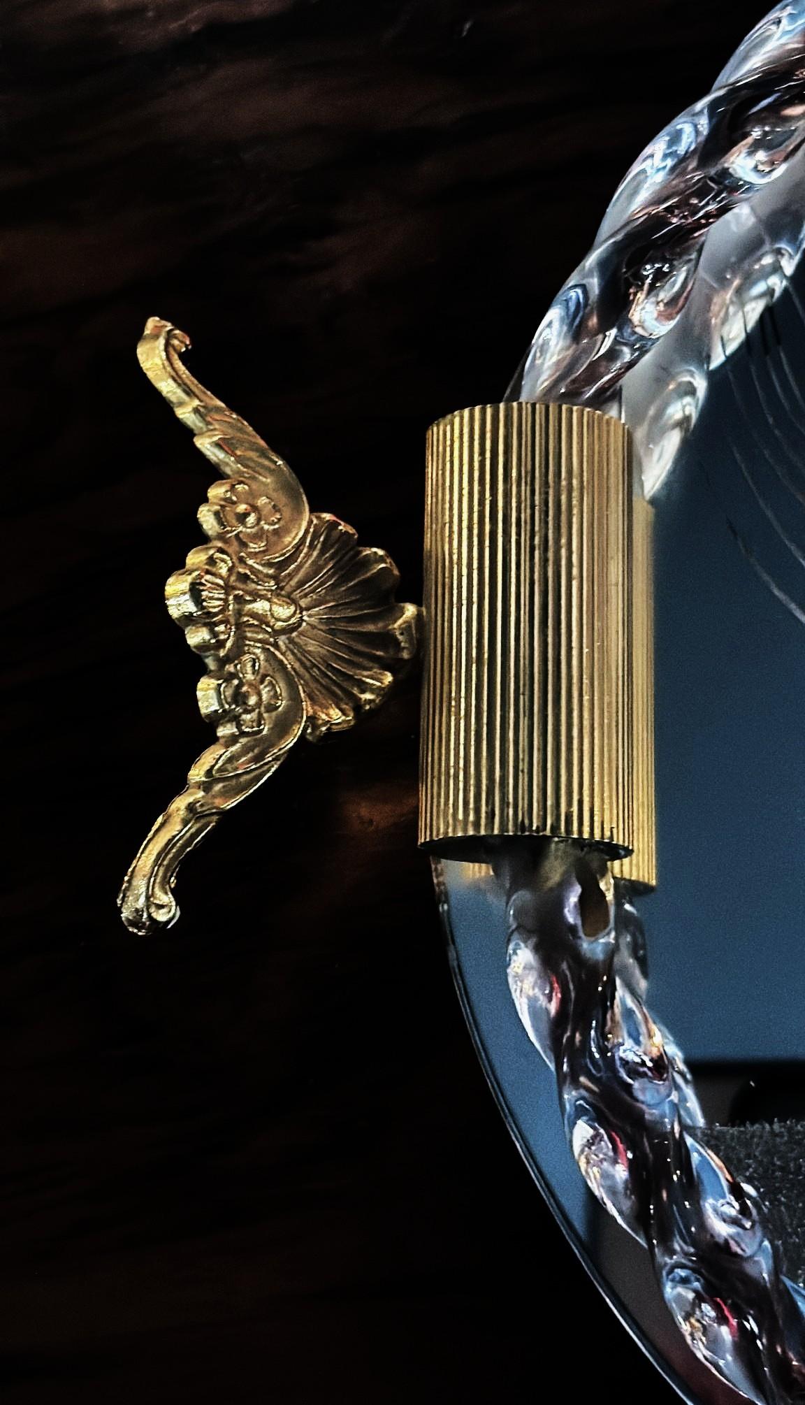 Murano Venier Glashütte Hand-graviert gespiegelt Eitelkeit Tablett im Angebot 2