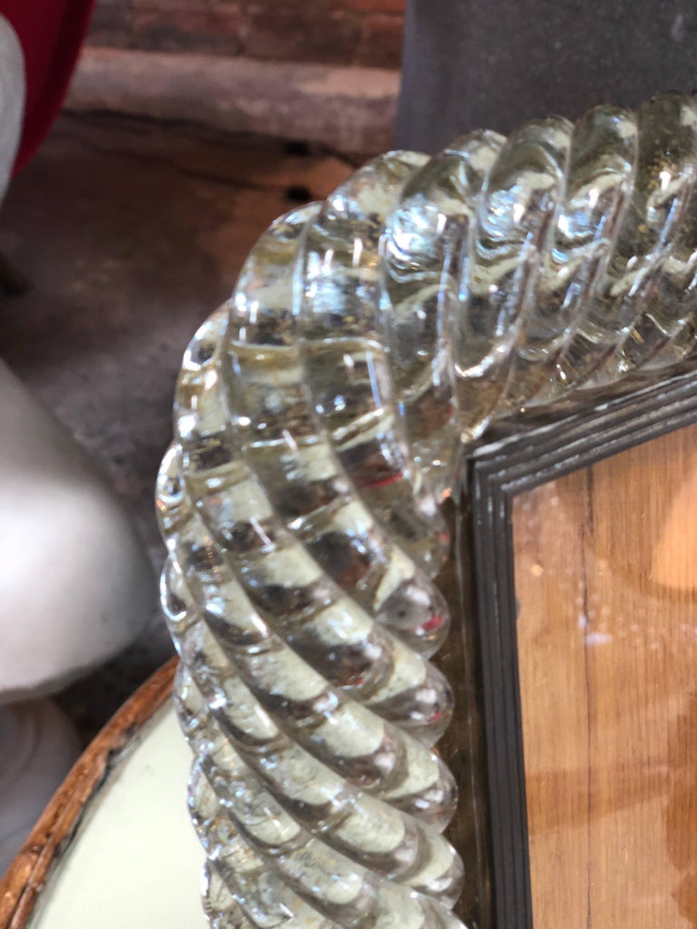 Murano Venini Glass Frame, Italy, 1940s at 1stDibs