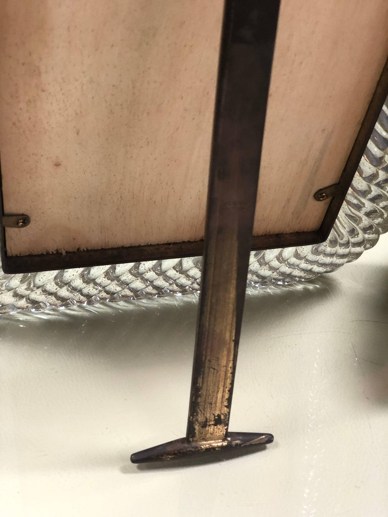 Murano Venini Glass Frame, Italy, 1940s at 1stDibs