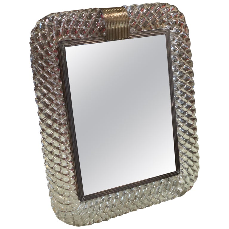 Murano Venini Glass Frame, Italy, 1940s at 1stDibs