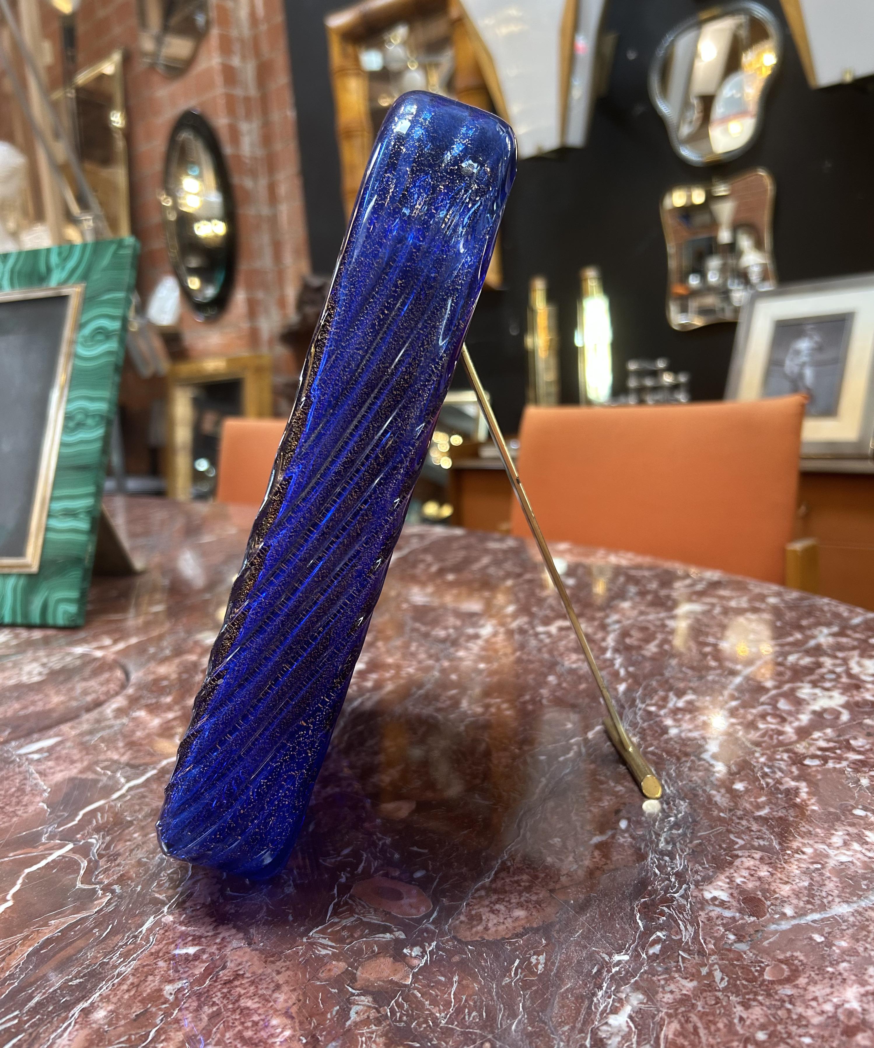 Mid-20th Century Murano Venini Glass Italian Picture Frame For Sale