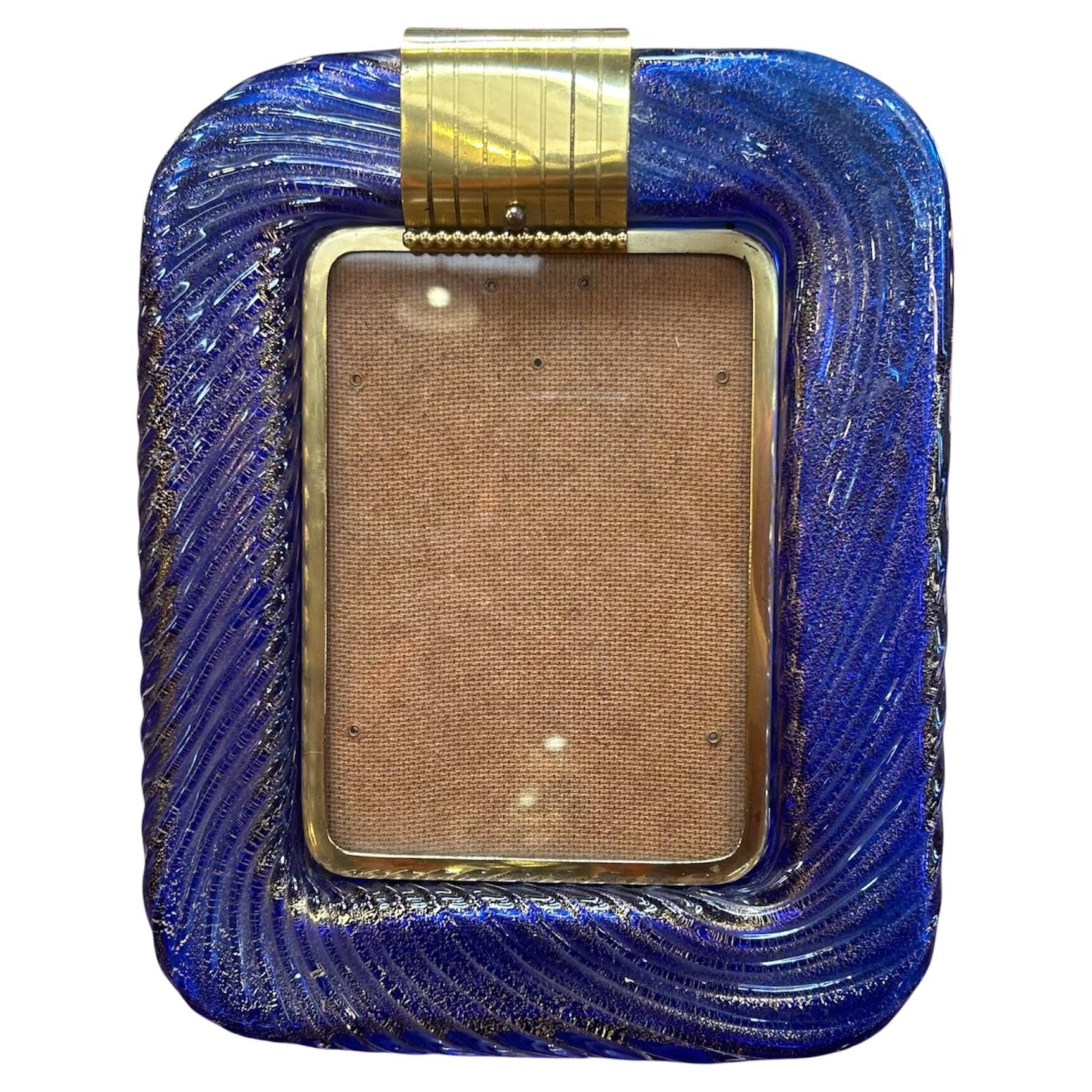 Murano Venini Glass Italian Picture Frame