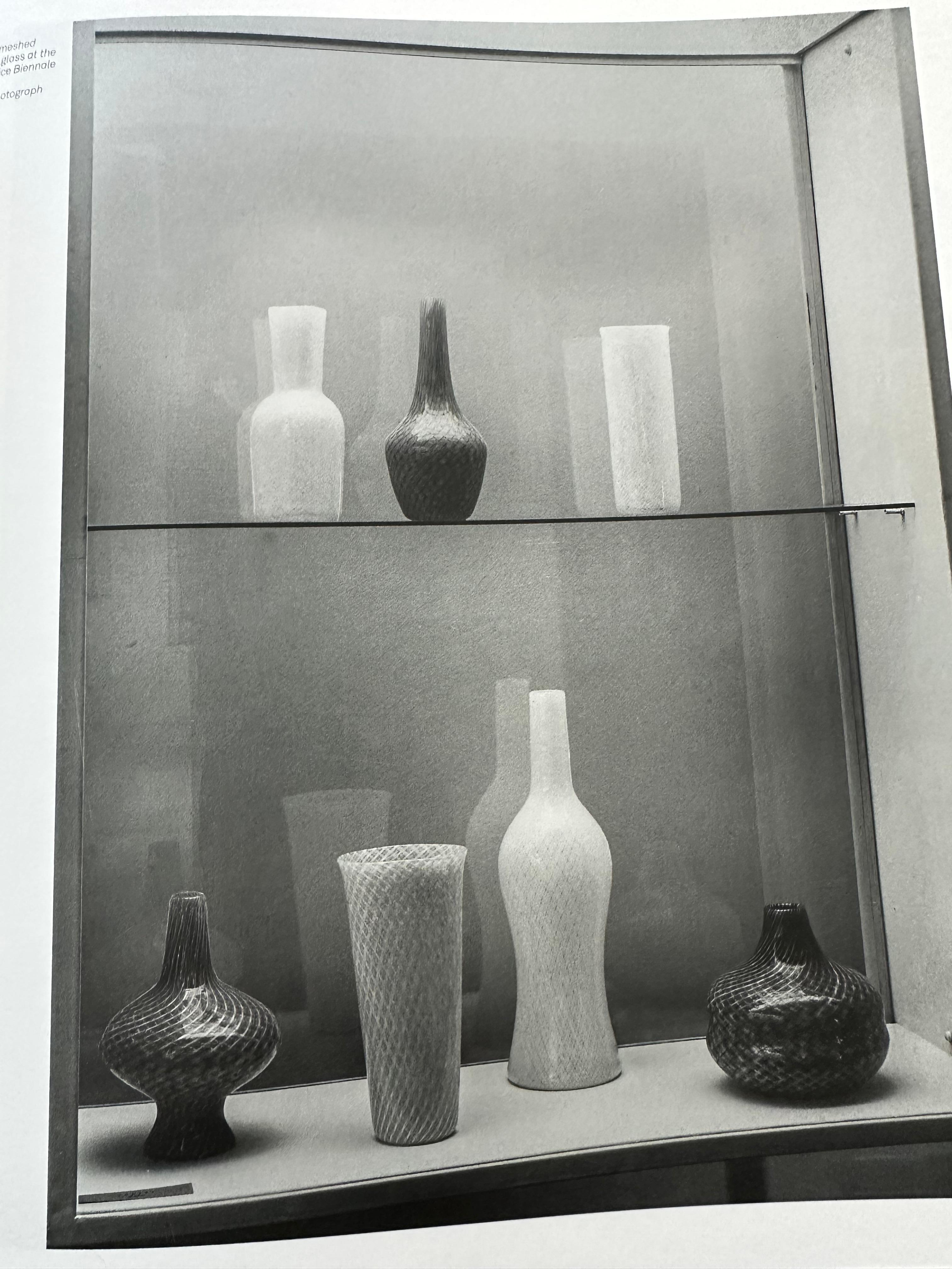 Vase „Zanfirico Reticello“ aus Murano, Venini Italia, 1985, Vase im Angebot 2