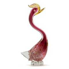 Murano Vetro Artistico Veneziano Vintage Art Glass Bird
