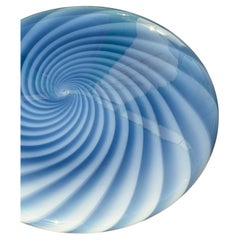 Murano Vintage Candy Flush Mount lampada da soffitto a parete blu swirl