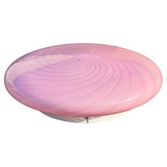 Murano Vintage Candy Flush Mount Wand Deckenleuchte Bubble Gum Pink Swirl