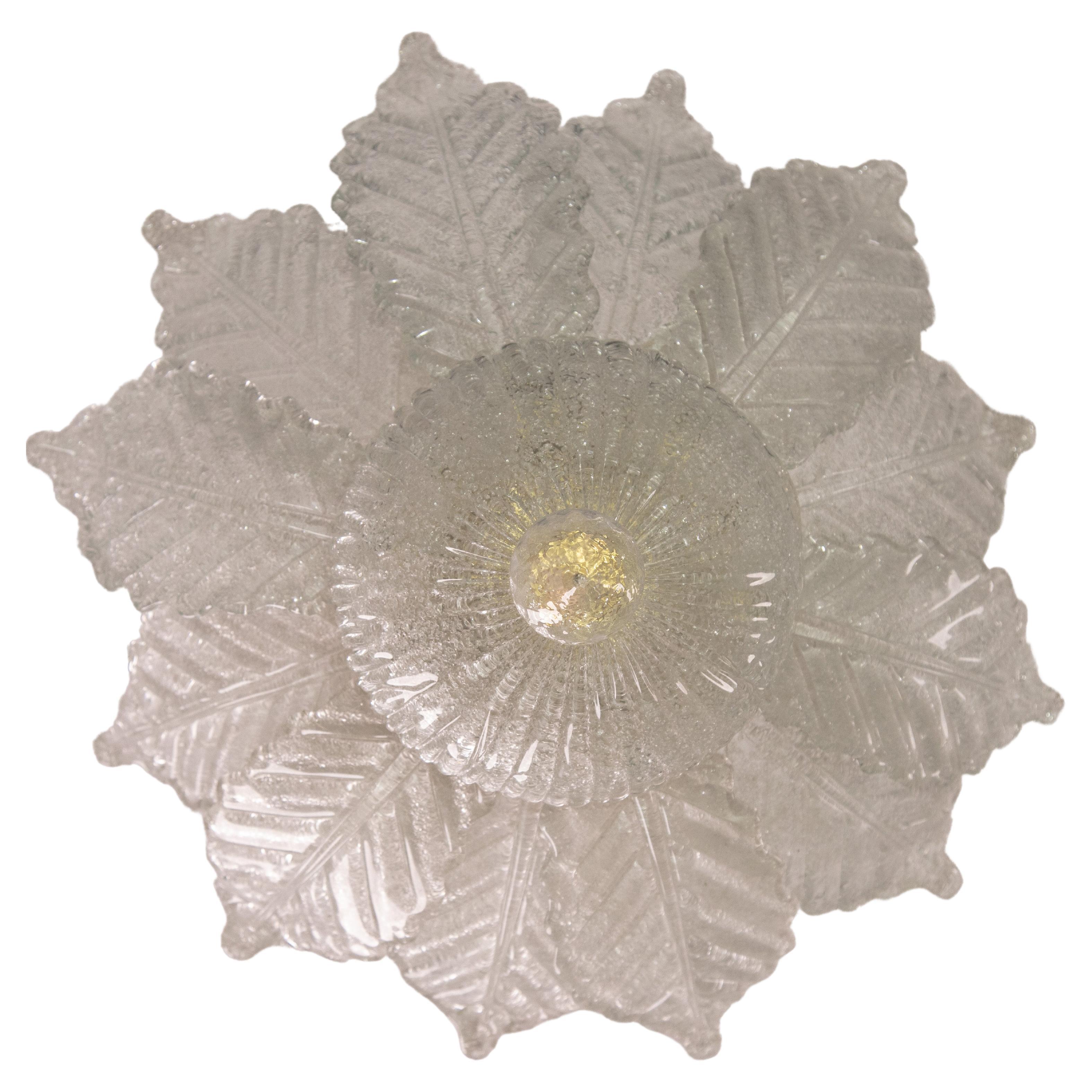 Murano Vintage Glass Ceiling Light, 1970s