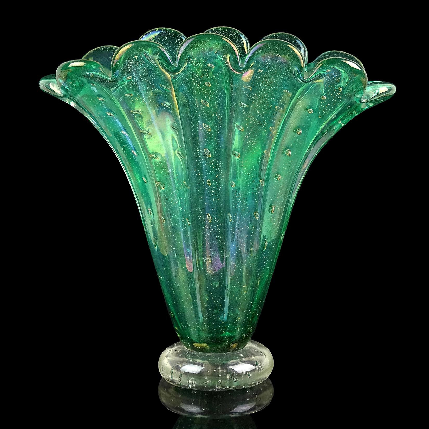 iridescent flower vase