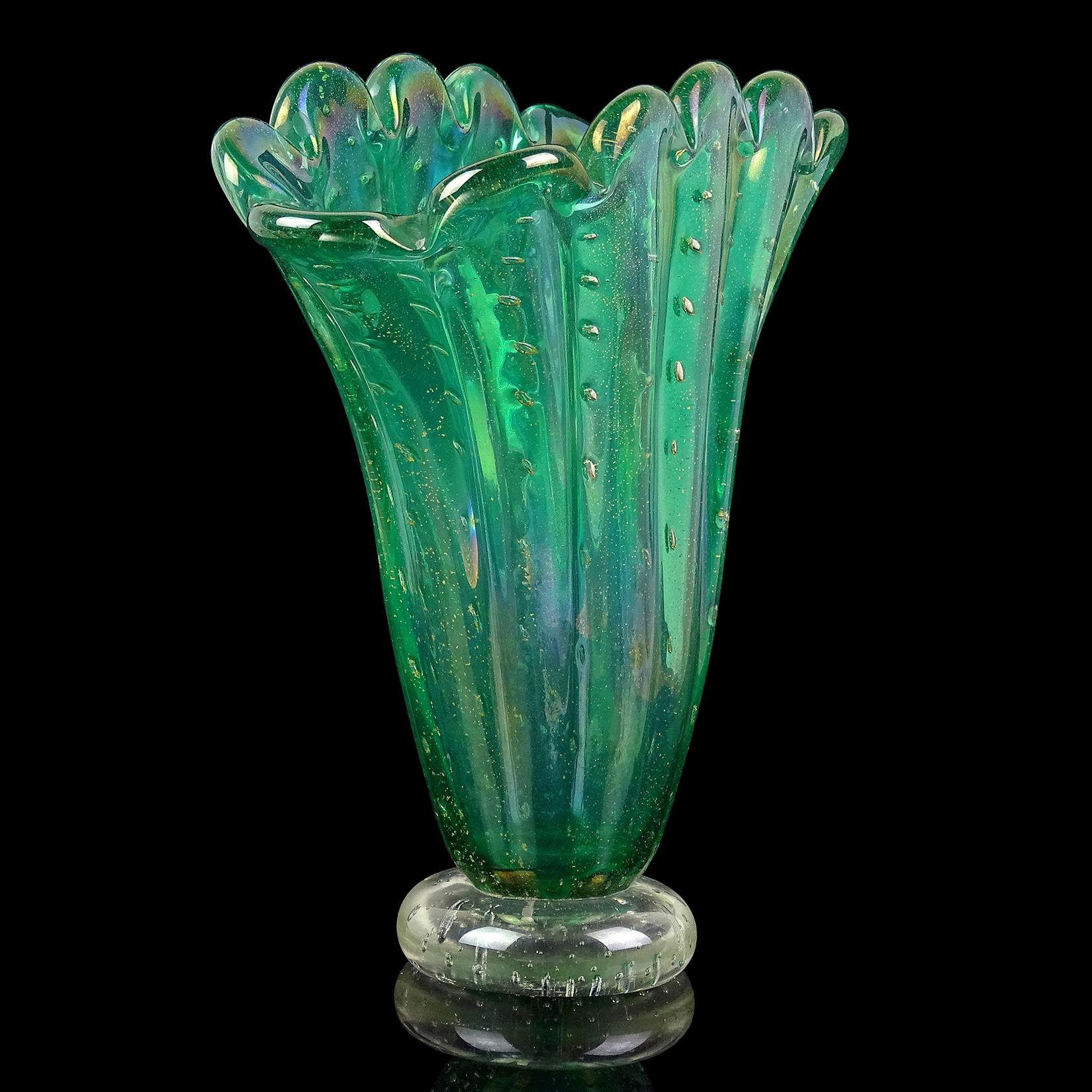 iridescent vase vintage