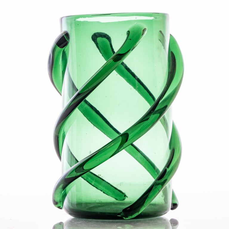 Murano Vintage MidCentury Modern Art Glass Vase For Sale at 1stDibs