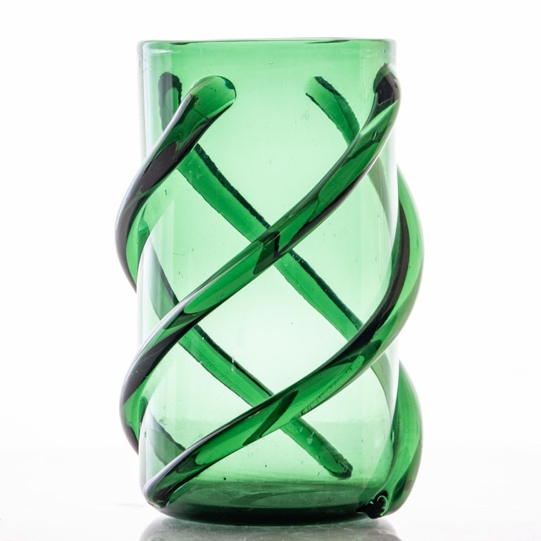 Murano Vintage MidCentury Modern Art Glass Vase For Sale at 1stDibs