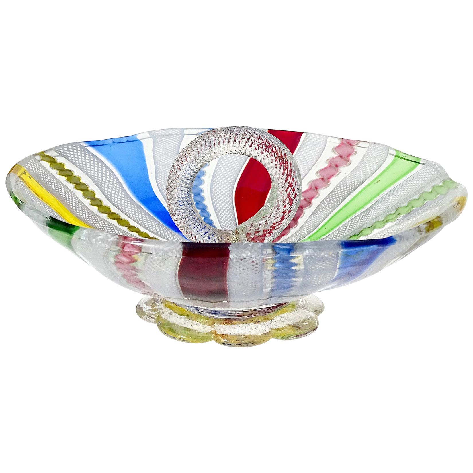 Vintage Murano Art Glass Bowl 59 For Sale on 1stDibs