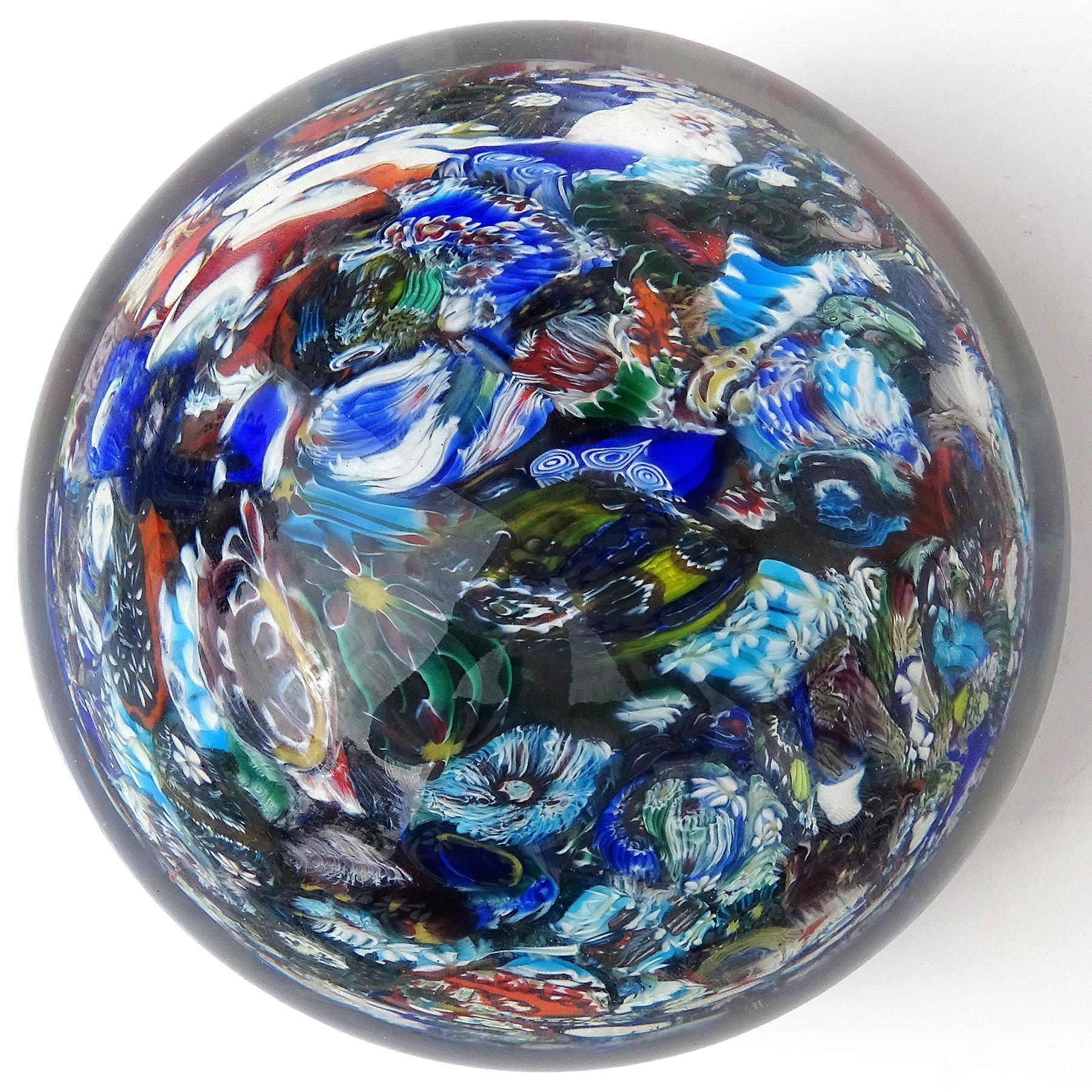 murano glass paperweights vintage