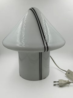 Murano “Vitri” Mushroom Glass Table Lamp, Italy, 1970s